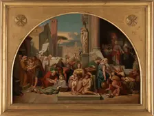 Esquisse pour l'église Sainte-Elisabeth : Les sept oeuvres de miséricorde, between 1844 and 1848. Creator: Jean Louis Bezard