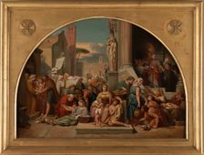 Esquisse pour l'église Sainte-Elisabeth : Les sept oeuvres de miséricorde, between 1844 and 1848. Creator: Jean Louis Bezard