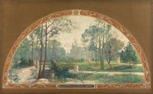 Esquisse pour l'escalier d'honneur de la mairie de Neuilly-sur-Seine : Le château..., c.1908-1912. Creator: Henry Jean Louis Boureau