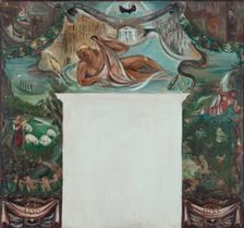 Esquisse pour l'escalier d'honneur de la mairie du 13ème arrondissemnent de Paris..., c.1933. Creator: Sylvie Feron-Baucher