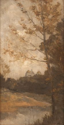 Esquisse pour l'escalier des fêtes de l'Hôtel de Ville de Paris : Le parc Montsouris, c.1888 - 1892. Creator: Auguste Emmanuel Pointelin