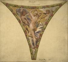Esquisse pour l'escalier des fêtes de l'Hôtel de Ville : La Nuit, Nivôse - Germinal, 1901. Creator: Joseph Blanc