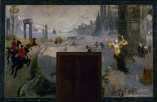 Esquisse pour l'Hôtel de Ville de Paris : Art, Mouvement, Travail, Lumières, between 1889 — 1905. Creator: Alfred Philippe Roll