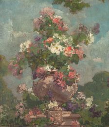 Esquisse pour l'Hôtel de Ville de Paris : Fleurs, 1892. Creator: Georges Jeannin