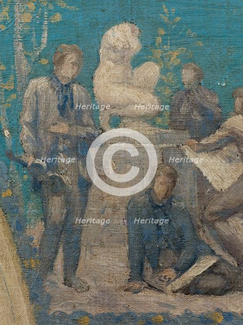Esquisse pour l'Hôtel de Ville de Paris : Hommage de la Ville de Paris à Victor Hugo, 1894. Creator: Pierre Puvis de Chavannes.