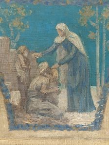 Esquisse pour l'Hôtel de Ville de Paris : Hommage de la Ville de Paris à Victor Hugo, 1894. Creator: Pierre Puvis de Chavannes