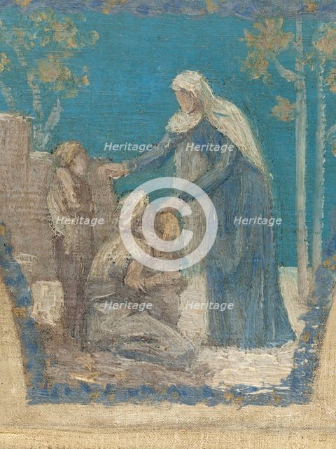 Esquisse pour l'Hôtel de Ville de Paris : Hommage de la Ville de Paris à Victor Hugo, 1894. Creator: Pierre Puvis de Chavannes.