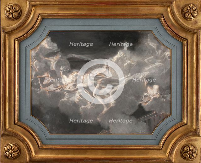 Esquisse pour l'Hôtel de Ville de Paris : La Ville de Paris conviant le monde à ses fêtes, c.1890. Creator: Jean Joseph Benjamin Constant.
