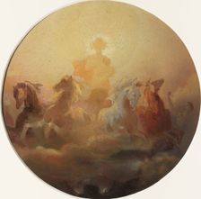 Esquisse pour l'Hôtel de Ville de Paris : Le char du soleil, c.1851. Creator: Léon Cogniet