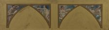 Esquisse pour l'Hôtel de Ville de Paris : Les oeuvres philosophiques de Voltaire..., c.1890. Creator: Albert Maignan