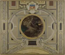 Esquisse pour la voûte de la galerie des Métiers de l'Hôtel de Ville : Industrie, 1890. Creator: Pierre Victor Galland