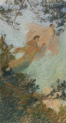 Esquisse pour la bibliothèque de l'Hôtel de Ville de Paris : les Muses (Plafond), c.1899. Creator: Henri Jean Guillaume Martin