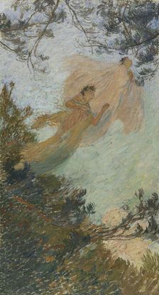 Esquisse pour la bibliothèque de l'Hôtel de Ville de Paris : les Muses (Plafond), c.1899. Creator: Henri Jean Guillaume Martin