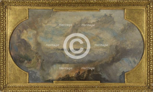Esquisse pour la galerie nord du Petit Palais : La Révolution française (Plafond), 1912. Creator: Fernand Cormon.