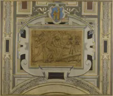 Esquisse pour la galerie des métiers de l'Hôtel de Ville : Charpentiers, 1890. Creator: Pierre Victor Galland