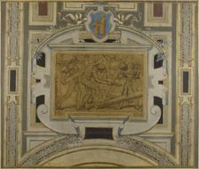 Esquisse pour la galerie des métiers de l'Hôtel de Ville : Charpentiers, 1890. Creator: Pierre Victor Galland