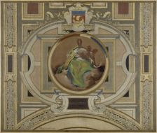 Esquisse pour la galerie des Métiers de l'Hôtel de Ville : Agriculture, 1890. Creator: Pierre Victor Galland