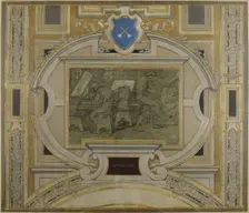 Esquisse pour la galerie des Métiers de l'Hôtel de Ville : Graveurs, 1890. Creator: Pierre Victor Galland