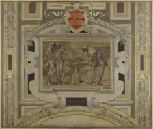 Esquisse pour la galerie des Métiers de l'Hôtel de Ville: Forgerons, 1890. Creator: Pierre Victor Galland