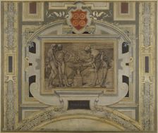 Esquisse pour la galerie des Métiers de l'Hôtel de Ville: Forgerons, 1890. Creator: Pierre Victor Galland