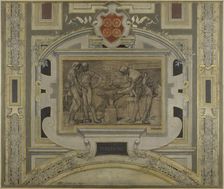 Esquisse pour la galerie des Métiers de l'Hôtel de Ville: Forgerons, 1890. Creator: Pierre Victor Galland