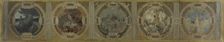 Esquisse pour la galerie Lobau à l'Hôtel de Ville de Paris : La naissance de Paris..., 1890. Creators: Georges-Picard Picard, Auguste Charles Risler, Eudes
