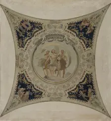 Esquisse pour la galerie Lobau de l'Hôtel de Ville de Paris : Apollon, 1890. Creator: Hector d Espouy