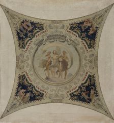 Esquisse pour la galerie Lobau de l'Hôtel de Ville de Paris : Apollon, 1890. Creator: Hector d Espouy
