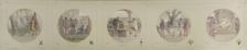 Esquisse pour la galerie Lobau de l'Hôtel de Ville de Paris : La Milice. L'Assemblée..., 1890. Creator: Jean Pierre Victor Mazies