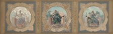 Esquisse pour la galerie Lobau de l'Hôtel de Ville de Paris : La Paix. La Littérature..., 1890. Creator: Henry Jean Louis Boureau