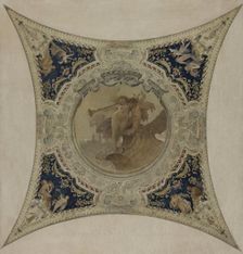 Esquisse pour la galerie Lobau de l'Hôtel de Ville de Paris : La renommée de Paris, 1890. Creator: Hector d Espouy