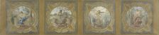 Esquisse pour la galerie Lobau de l'Hôtel de ville de Paris : Les Arts, 1890. Creator: Henry Jean Louis Boureau