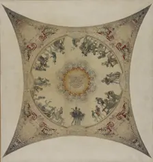 Esquisse pour la galerie Lobau de l'Hôtel de Ville de Paris : Scènes médiévales..., 1890. Creator: Hector d Espouy
