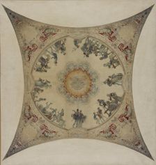 Esquisse pour la galerie Lobau de l'Hôtel de Ville de Paris : Scènes médiévales..., 1890. Creator: Hector d Espouy