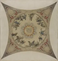 Esquisse pour la galerie Lobau de l'Hôtel de Ville de Paris : Scènes médiévales..., 1890. Creator: Hector d Espouy
