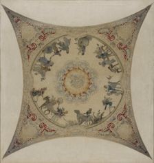 Esquisse pour la galerie Lobau de l'Hôtel de Ville de Paris : Scènes médiévales..., 1890. Creator: Hector d Espouy