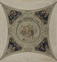 Esquisse pour la galerie Lobau de l'Hôtel de Ville de Paris : Apollon, 1890. Creator: Hector d Espouy