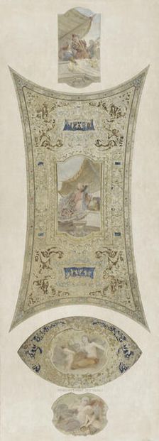 Esquisse pour la galerie Lobau de l'Hôtel de Ville de Paris : Le concert, 1890. Creator: Hector d Espouy