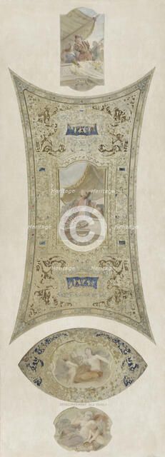 Esquisse pour la galerie Lobau de l'Hôtel de Ville de Paris : Le concert, 1890. Creator: Hector d' Espouy.