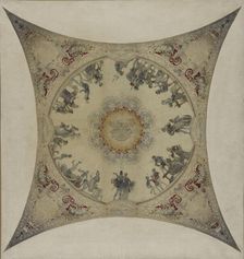 Esquisse pour la galerie Lobau de l'Hôtel de Ville de Paris : Scènes médiévales..., 1890. Creator: Hector d Espouy