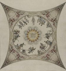 Esquisse pour la galerie Lobau de l'Hôtel de Ville de Paris : Scènes médiévales: jeux..., 1890. Creator: Hector d Espouy