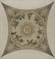 Esquisse pour la galerie Lobau de l'Hôtel de Ville de Paris : Scènes médiévales..., 1890. Creator: Hector d Espouy