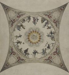 Esquisse pour la galerie Lobau de l'Hôtel de Ville de Paris : Scènes médiévales..., 1890. Creator: Hector d Espouy