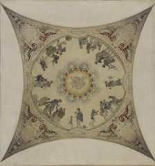 Esquisse pour la galerie Lobau de l'Hôtel de Ville : Scènes médiévales : jeux d'enfants..., 1890. Creator: Hector d Espouy