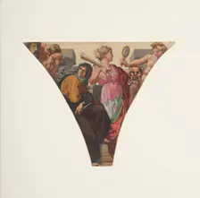 Esquisse pour la grande galerie des Fêtes de l'ancien Hôtel de Ville de Paris : Tragédie..., 1852. Creator: Henri Lehmann