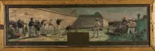 Esquisse pour la mairie d'Arcueil-Cachan : Le Tir, 1888. Creator: Paul Albert Baudouin