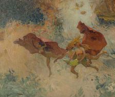 Esquisse pour la mairie d'Aubervilliers : Allégorie (plafond de la salle des fêtes), 1906. Creator: Henri Gaston Darien