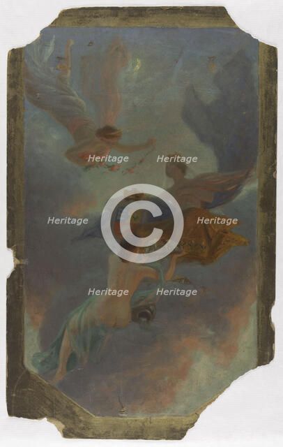 Esquisse pour la mairie d'Asnières : La Ville d'Asnières et la Seine, c.1904. Creator: Henri Marius-Camille Bouvet.