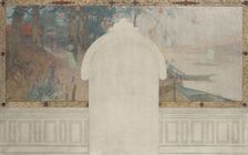 Esquisse pour la mairie d'Asnières : Printemps. La Seine à Asnières, c.1900. Creator: Henri Gaston Darien