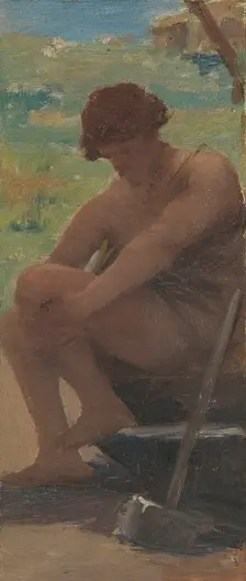 Esquisse pour la mairie de Courbevoie : Les âges de la vie, 1884. Creators: Ernest Jean Delahaye, Louis Picard